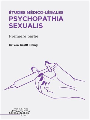 cover image of Études médico-légales--Psychopathia Sexualis